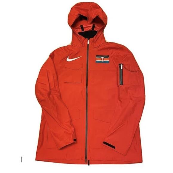Nike Pro Elite Storm-Fit Adv Men's Red Kenya Team Issued Hooded Jacket Small - Picture 1 of 3
